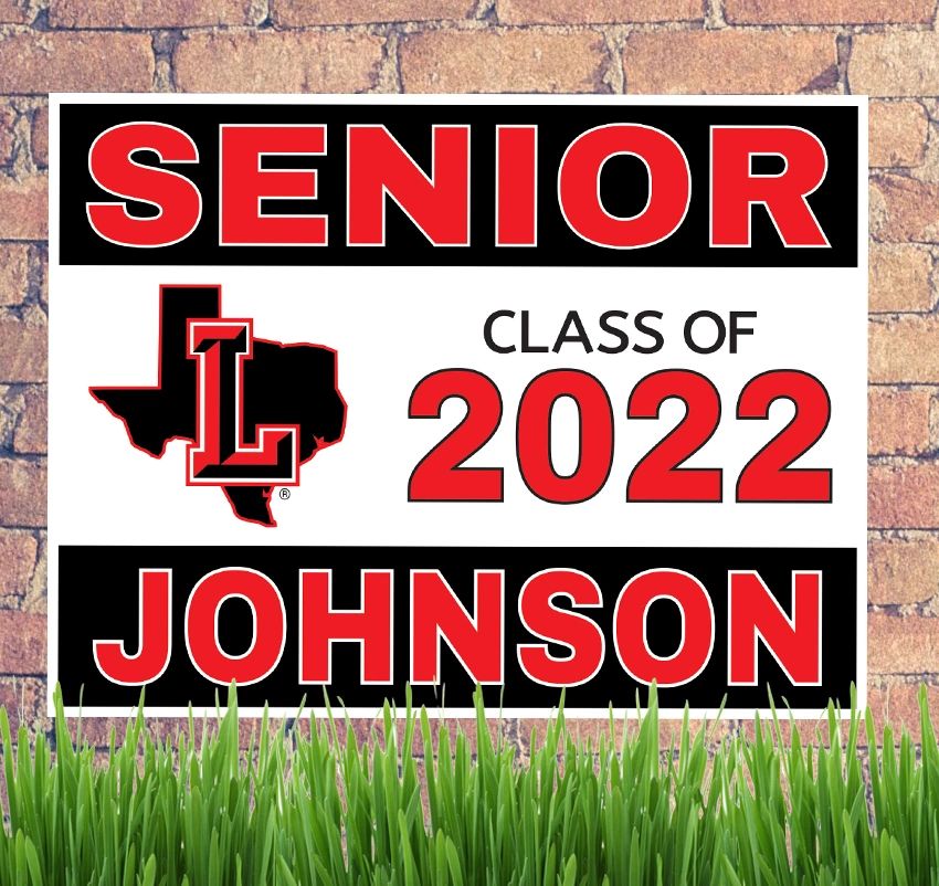 Liberty Senior 2022 yard sign personalized